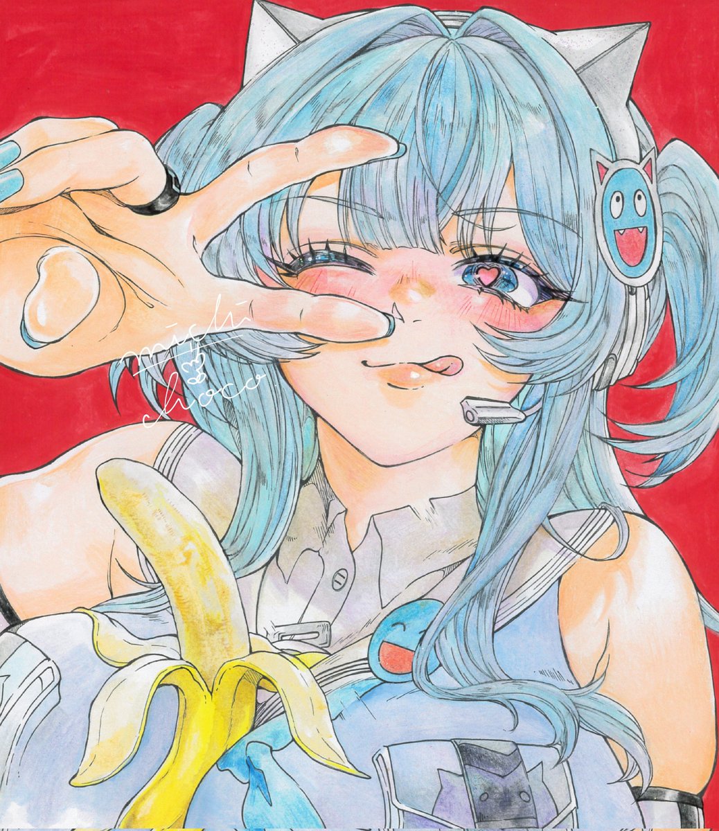 類人猿様🩵🍌🦍
#NIKKE #NIKKEfanart #メカミシフティー