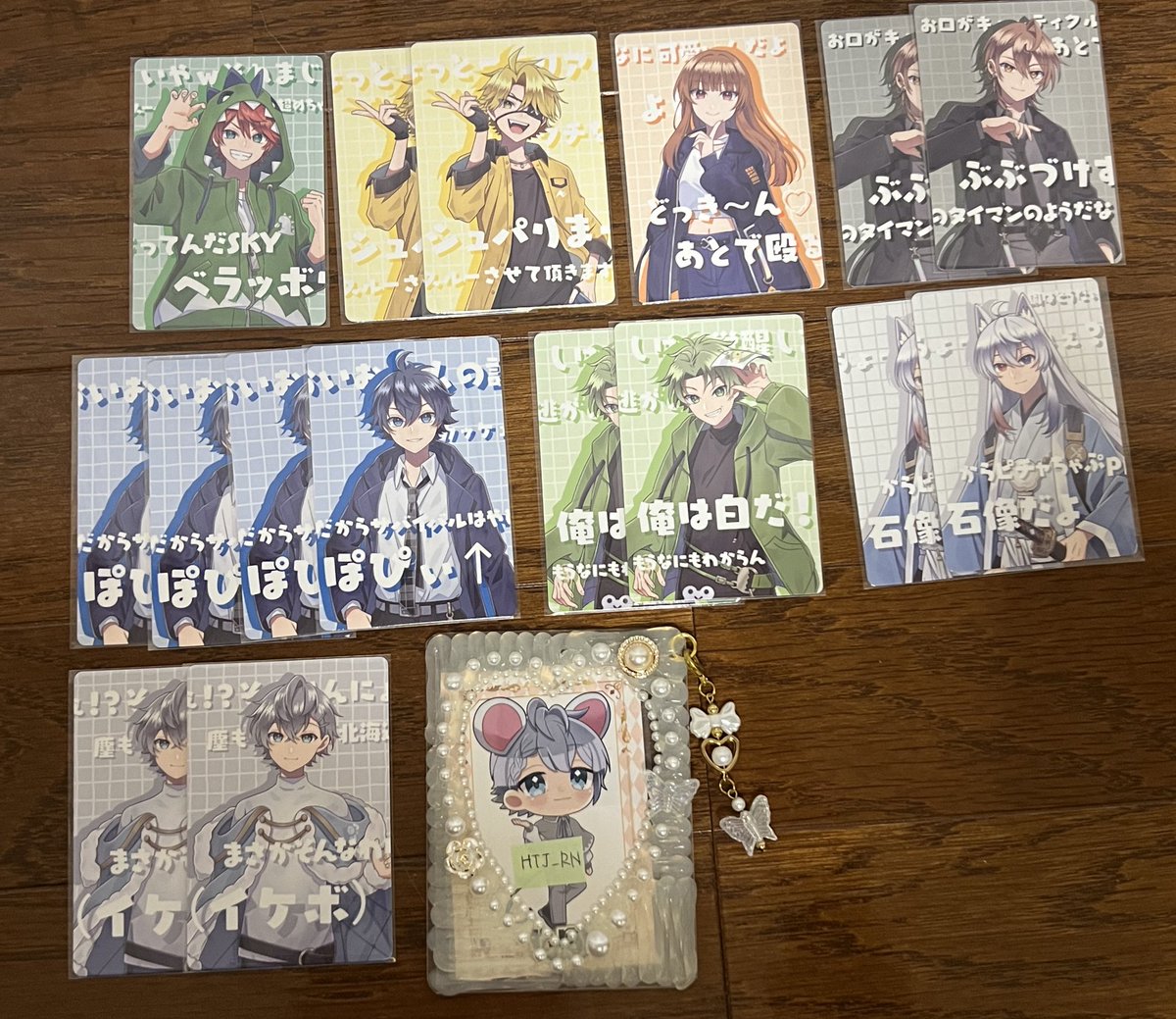 カラフルピーチ からぴち 展示会 トレカ 交換 初期 デフォ だるま 人形