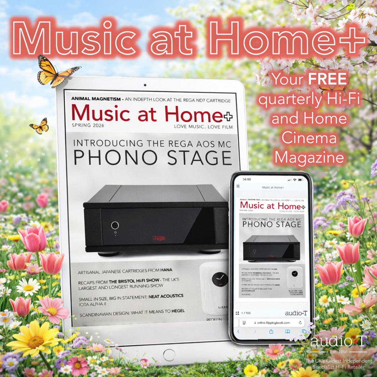 AudioTgroup's tweet photo. The Spring edition of Music at Home+ is out now.

New products, brand updates and a few good reads across Hi-Fi and Home Cinema — all in one place.

Free to read here: https://t.co/jhZsTUZB3Y https://t.co/OhZk9sK9tJ