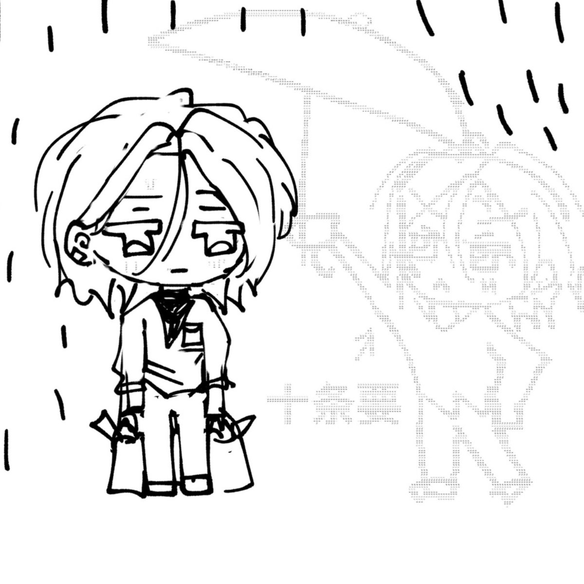 One big fail
kaname was meant to appear next to oniichan, but turns out, he just can’t go away even for a moment..! 
He’s always there, with his umbrella mm 🥺dont worry.