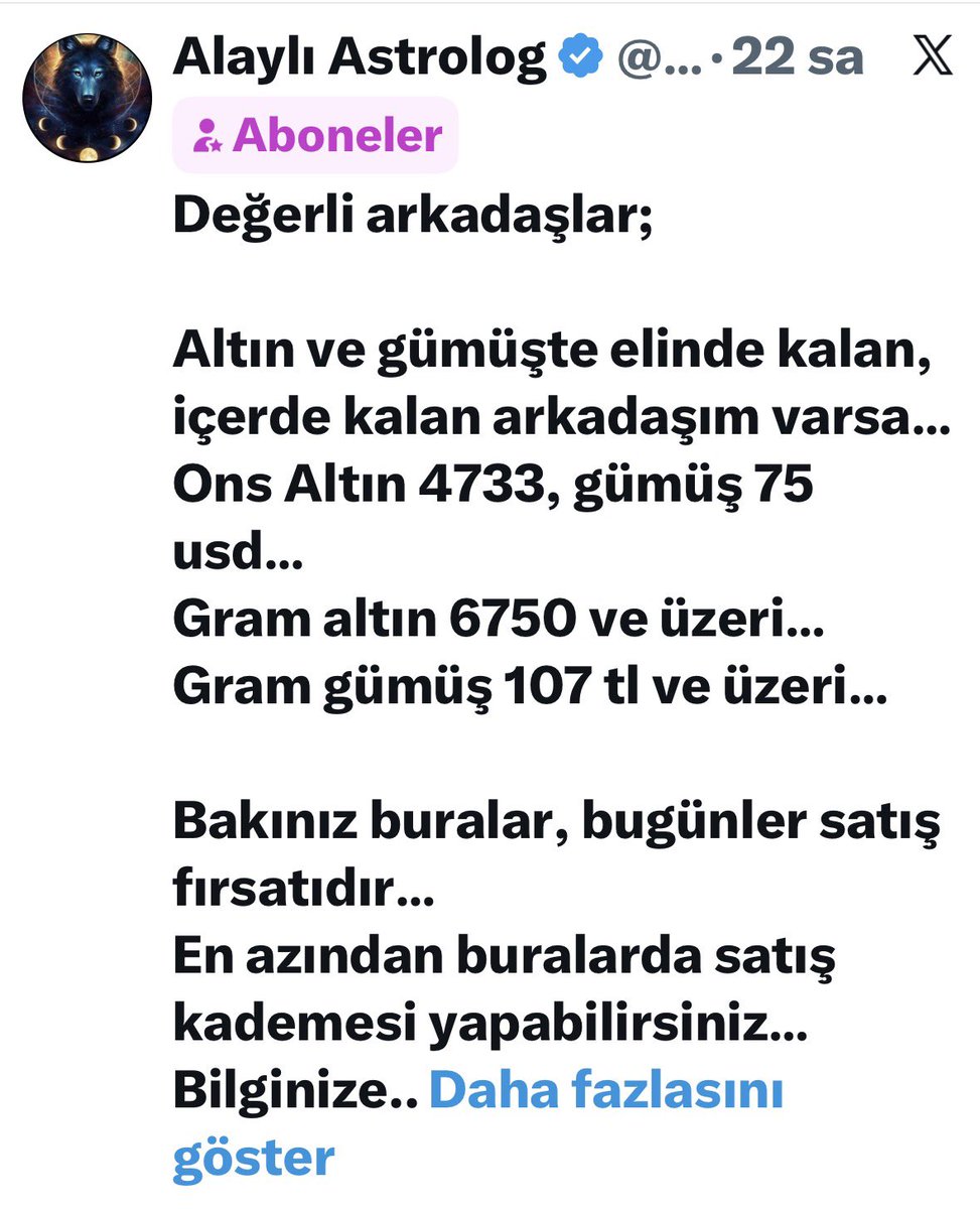 Alaylı Astrolog tweet media