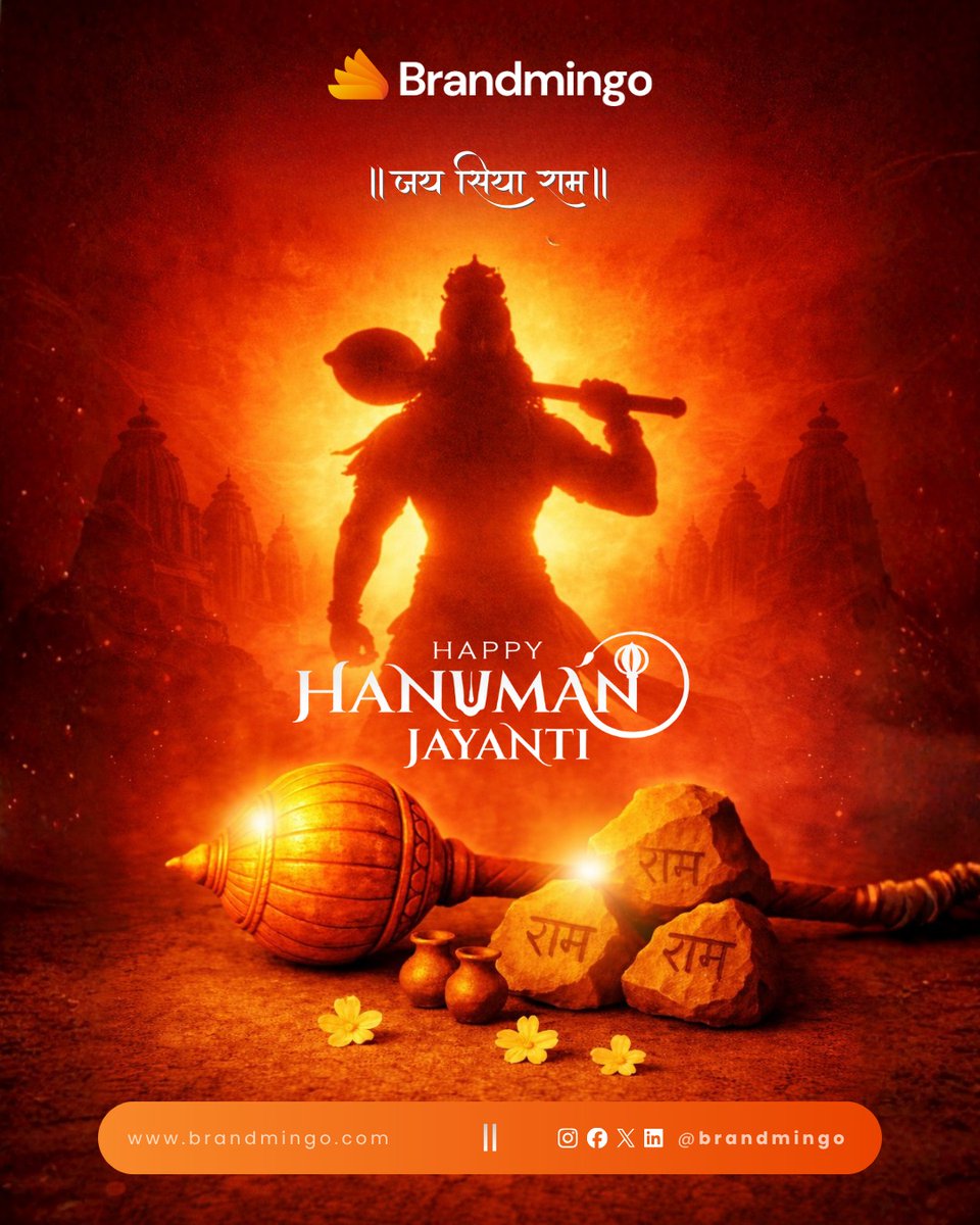 brandmingo's tweet photo. Fearless heart. Faithful soul. 🚩
May Hanuman ji fill your life with strength and positivity.

✨ Happy Hanuman Jayanti

#hanumanjayanti #jaishreeram #positiveenergy #faithandpower #brandmingo https://t.co/X863Njb7Jv