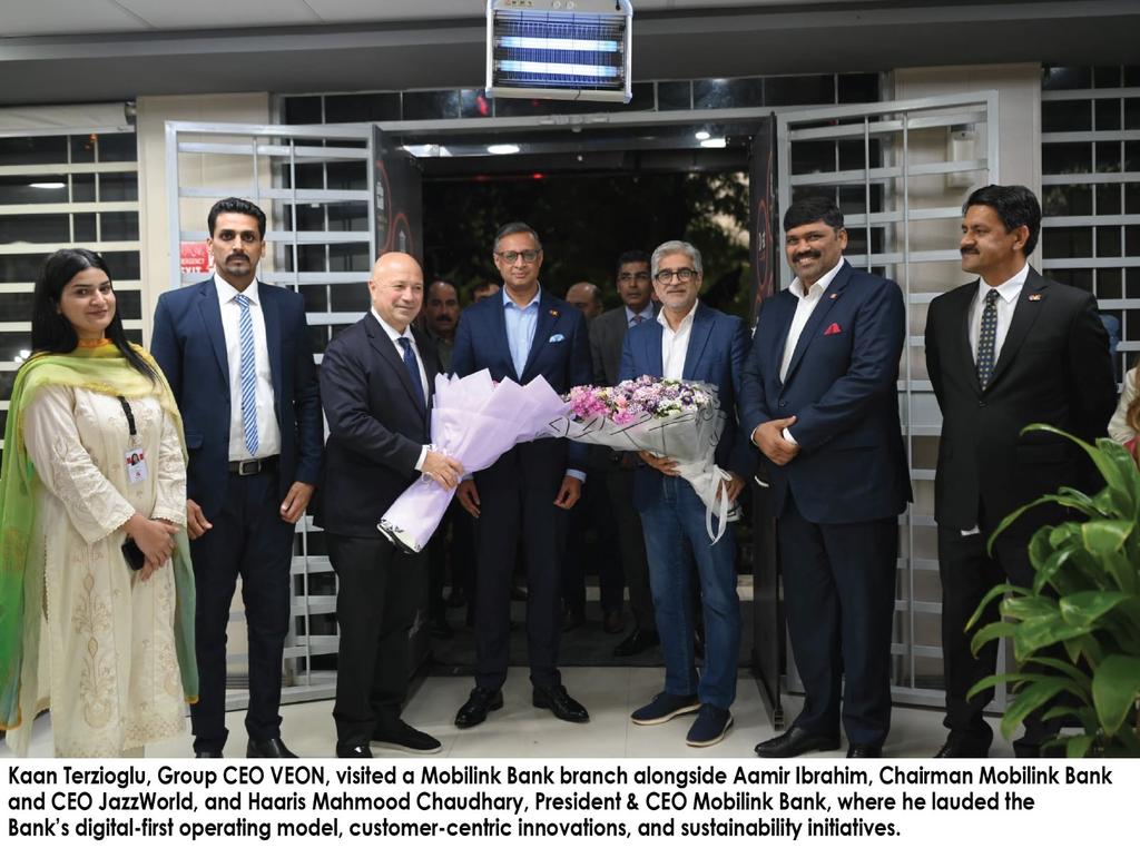 khawajaNNInews's tweet photo. Huge milestone for sustainable banking! @MobilinkBank has transitioned 35% of its network to green energy, earning praise from @VEONGroup CEO @Kaan_Terzioglu. With PKR 2.9B in green financing, they are leading Pakistan’s ESG-driven future. 🏦🌱

 #GreenEnergy #VEON https://t.co/xHD86IIg1X