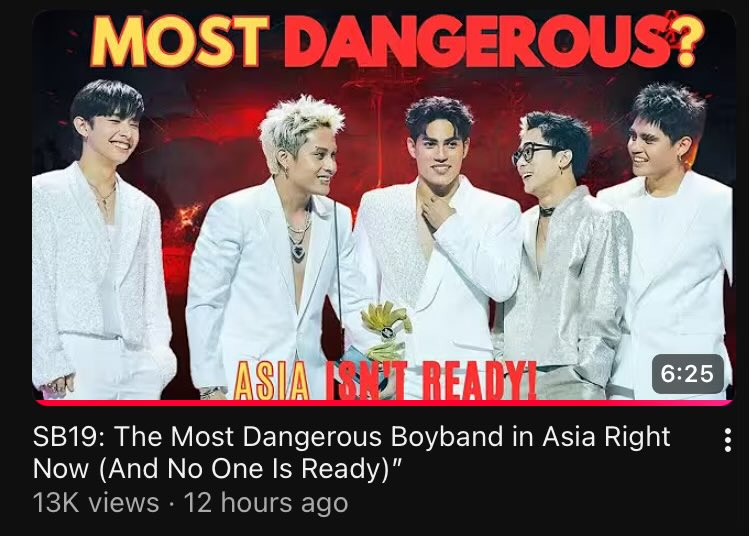 SKL😊

"Why is SB19 so dangerous?—It's not controversy. It's not hype. It's not luck. It's something far more powerful. They understand the system. They mastered it. And now they're rewriting it. The real question is, is the world ready for what comes next?”

<a href="/SB19Official/">SB19 Official</a> #SB19