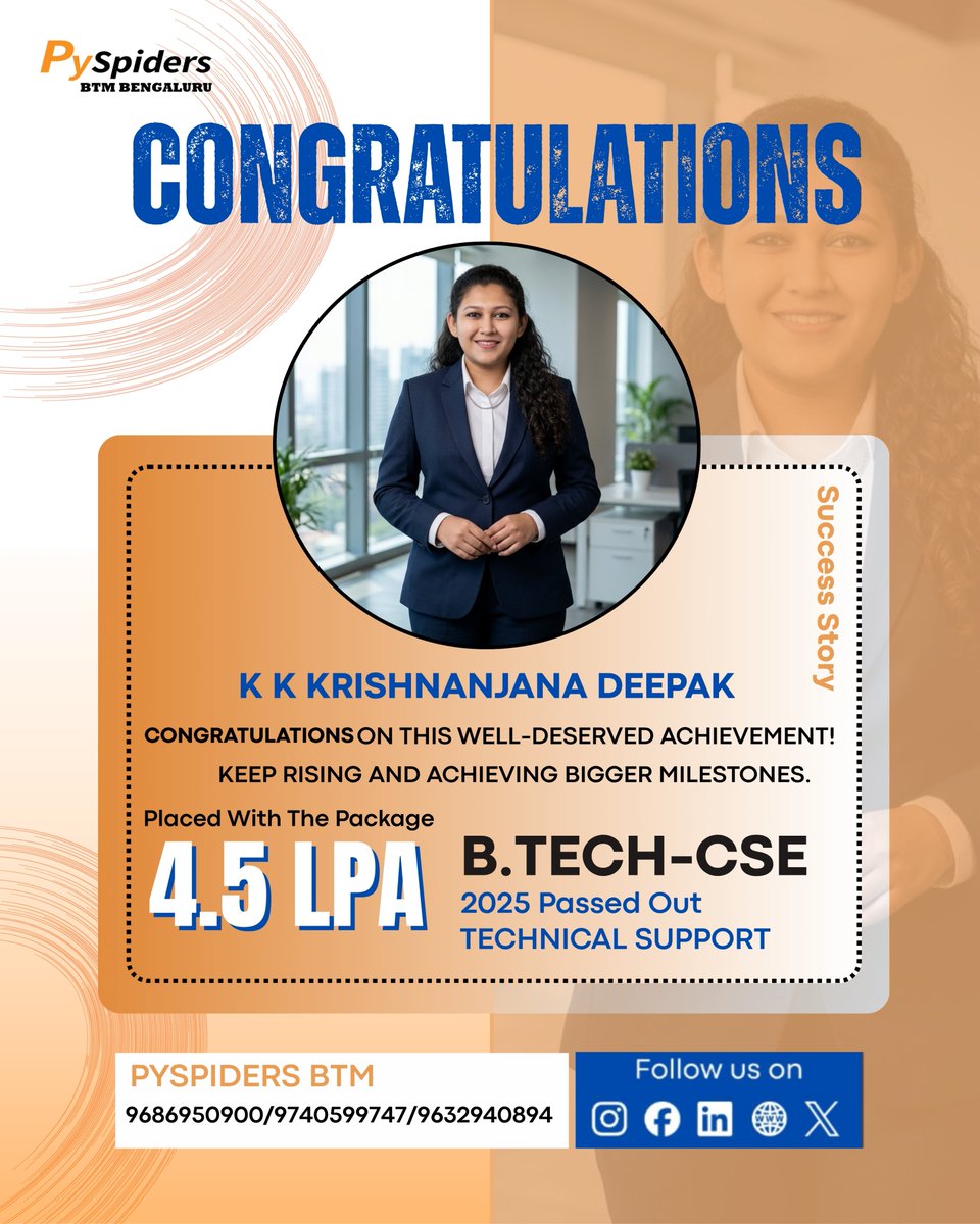 QSpiders, JSpiders & PySpiders BTM Layout tweet media