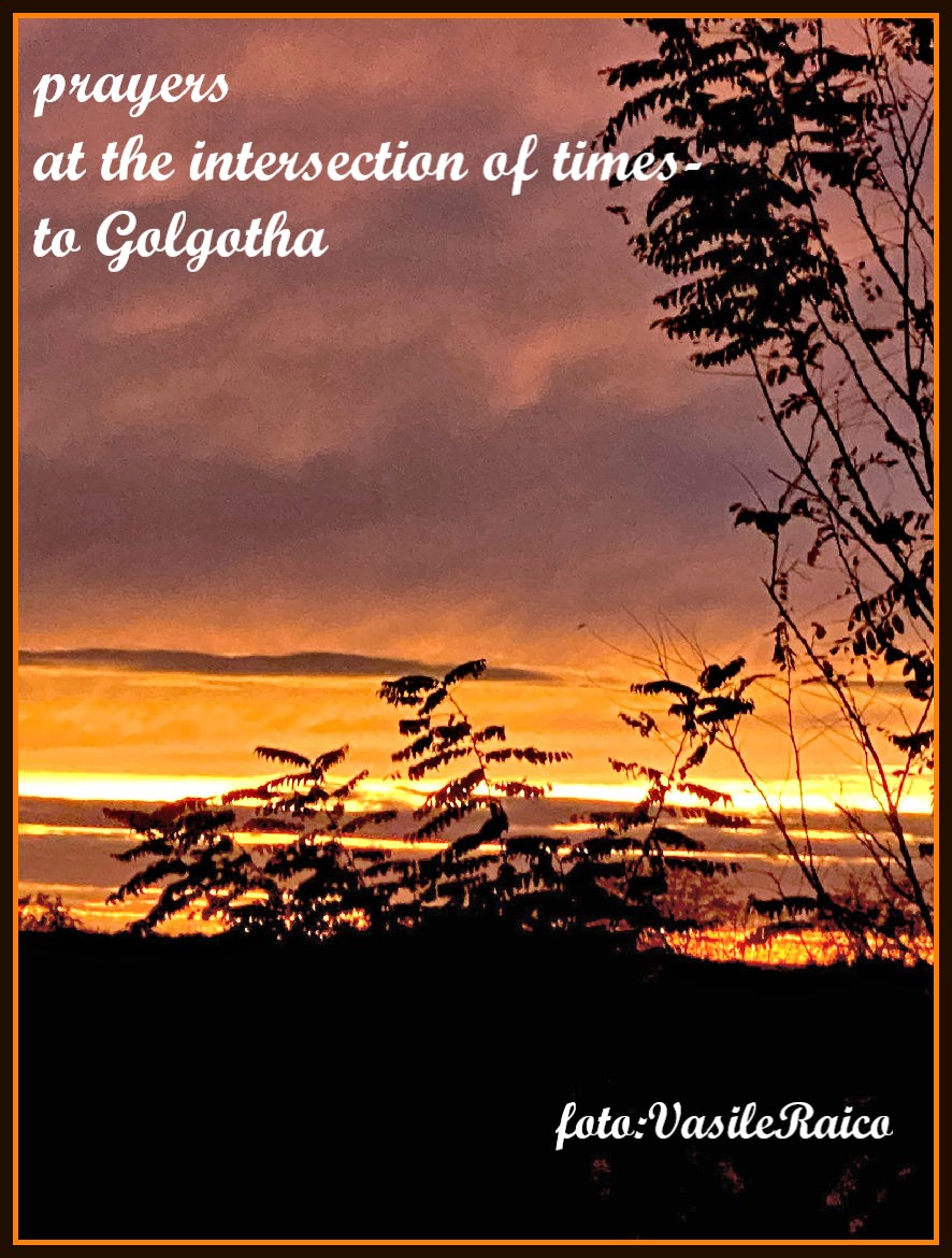 haiga/v17

rugăciuni
la întretăierea vremurilor-
spre Golgota