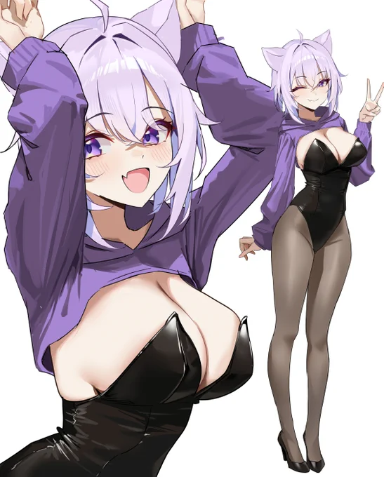 パーカー×バニー② #絵かゆ