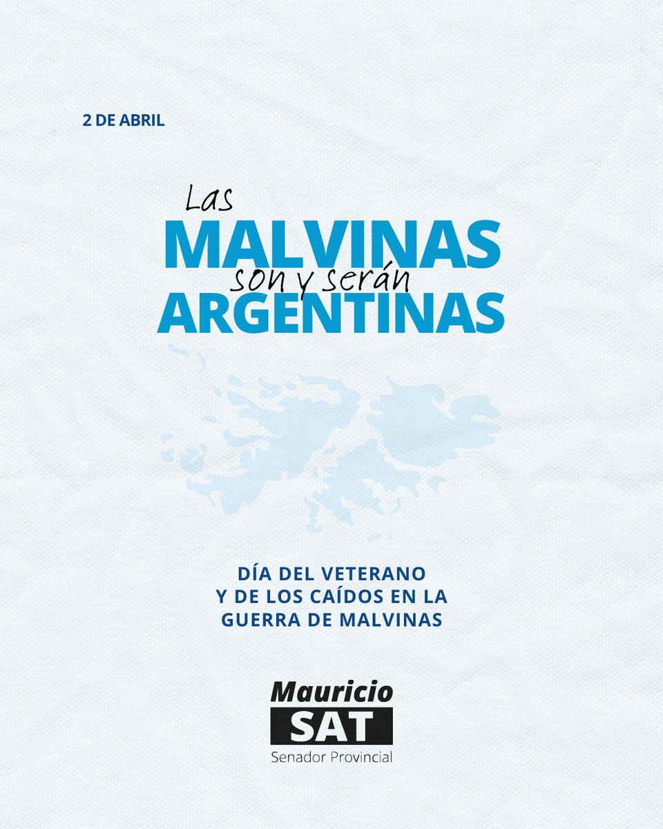 MauricioSatOk's tweet image. Hoy más que nunca, el recuerdo de nuestros #Héroes y su #Gesta debe estar viva en la memoria de todo el #PuebloArgentino. Las #Malvinas fueron y serán #Argentinas #2deabril