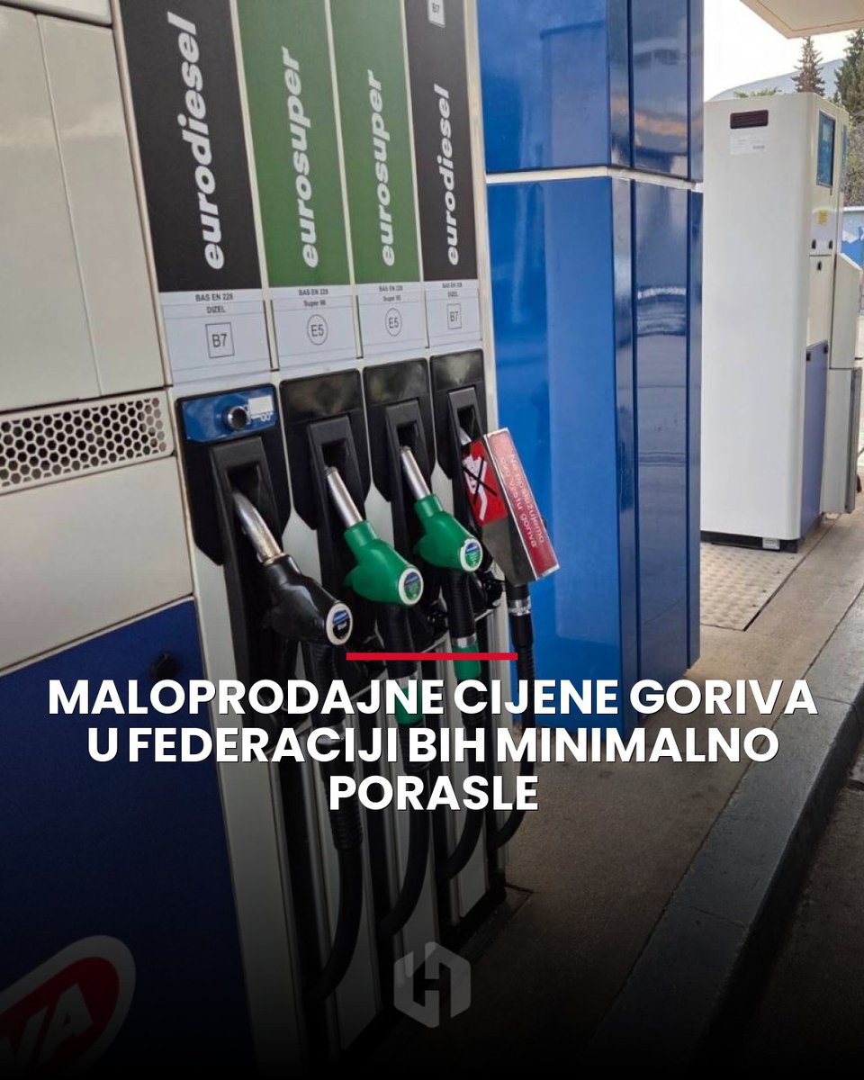 Blagi porast cijena goriva u Federaciji BiH.  Vie na  https://t.co/1ISXUWEijP