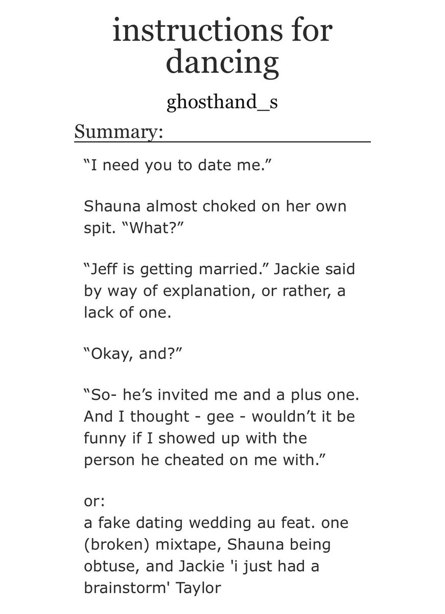 JackieShauna Fic of the Day tweet media