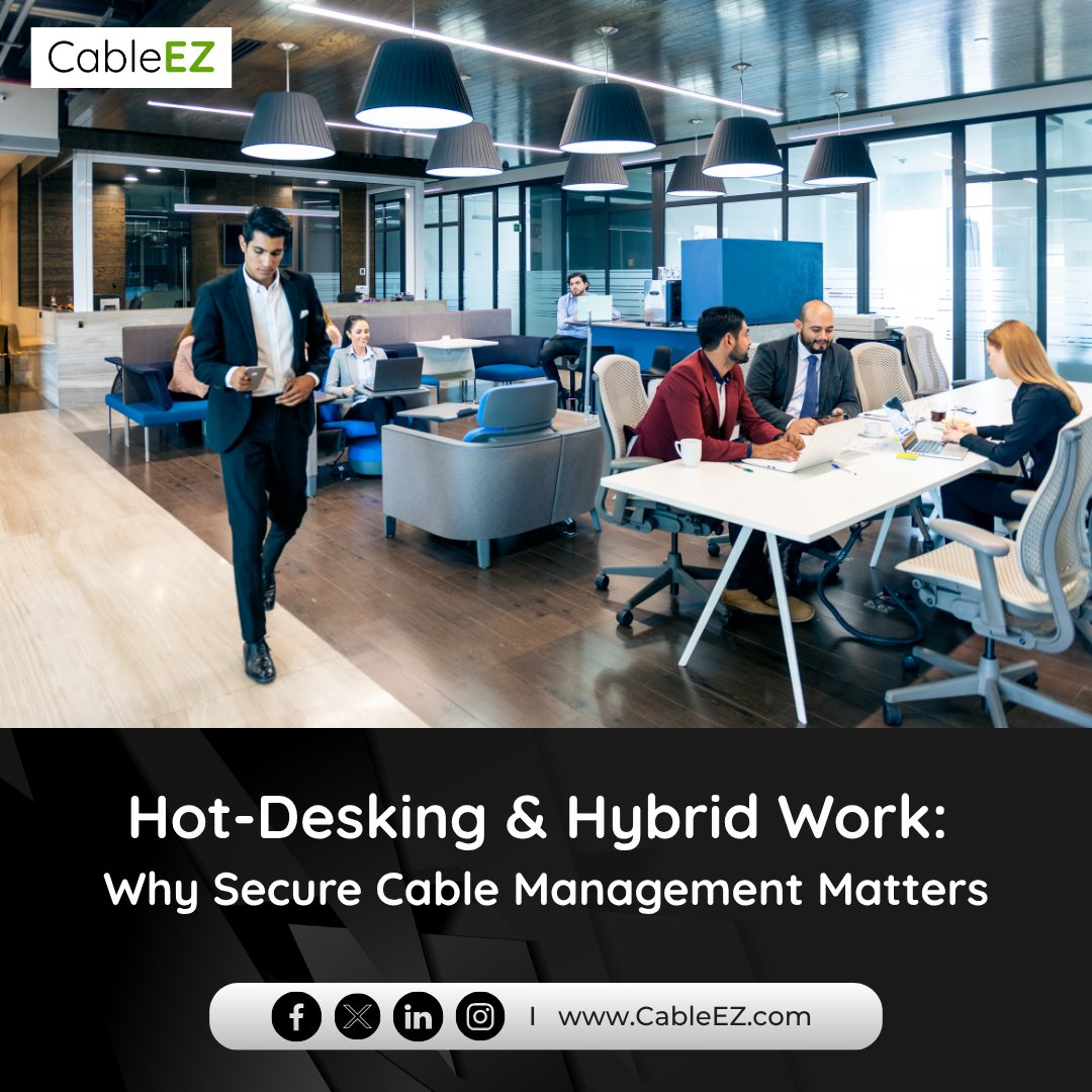 CableEZ's tweet image. Your furniture is modular. Your teams are flexible. Your cable management should be too.
Protect devices. Reduce downtime. Support hybrid work without IT headaches. ow.ly/3Spm50Yxbmr

#FacilitiesManagement #CorporateDesign #OfficeTechnology