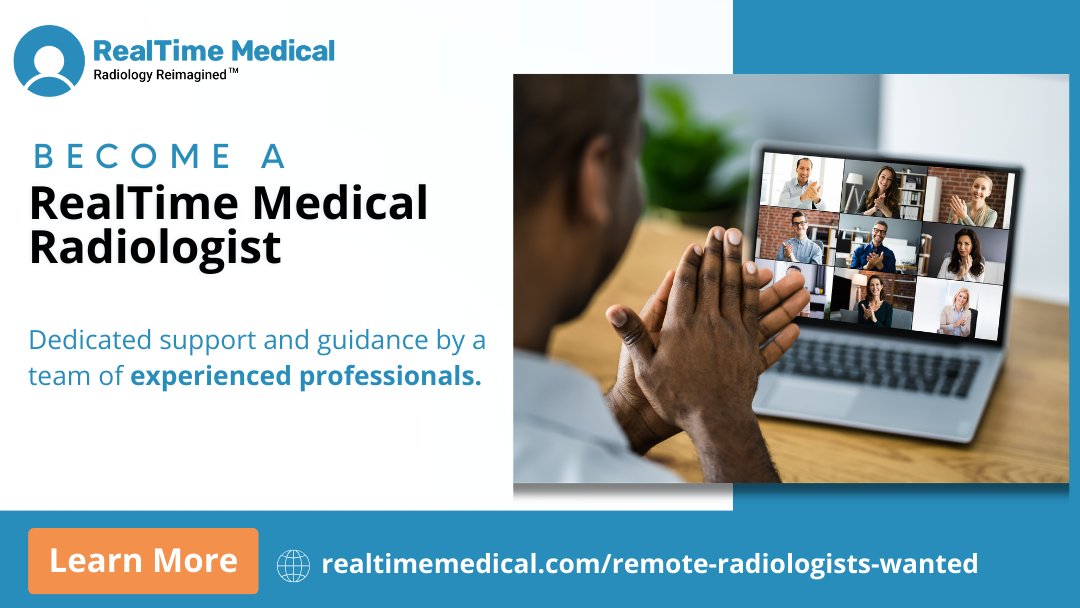 RealTimeMedical's tweet photo. RealTime Medical provides dedicated operational guidance, experienced clinical leadership, and a collaborative environment that keeps you connected while working remotely. 

Explore the opportunity at https://t.co/n5FgXDC3HE.

#radiology #radiologistjobs #teleradiology https://t.co/lsBopjyRRl