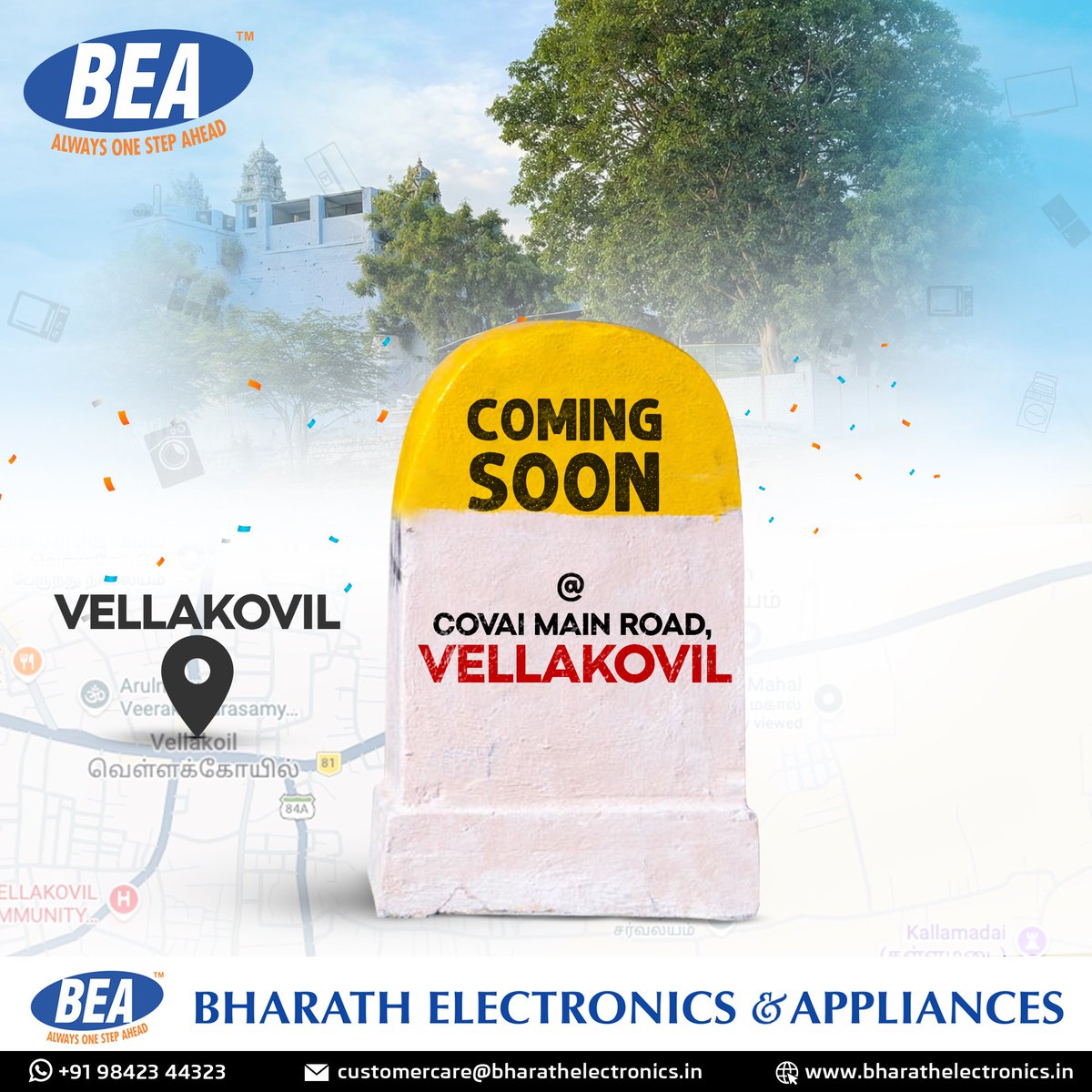 bharath_bea's tweet image. Exciting News Makkale!!! 🚀

BEA’s 49th branch is arriving in Vellakovil! 🎉
Best prices, wide range — now in your area!

📍 Location: 353A,Sivasakthi complex, Coimbatore Rd, old bus stand backside, Vellakovil, Tiruppur Dt- 638111

📞 : 98423 44323

#BEA #Vellakovil #NewBranch