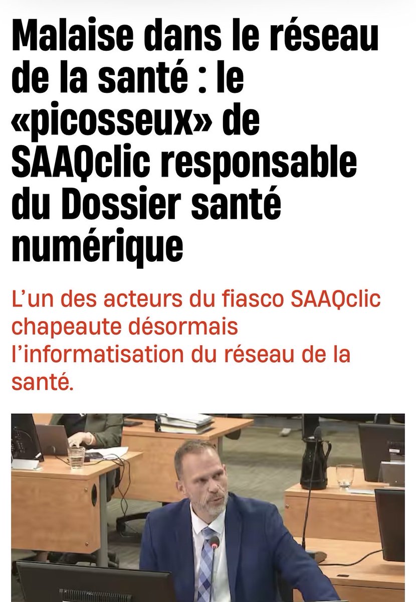 monsefderraji's tweet photo. Confier le Dossier santé numérique à un acteur du fiasco SAAQclic, vraiment?

Après des dépassements connus et cachés, on recycle les mêmes responsables pour un projet de milliards. Le Québec mérite mieux que ça. 

Transparence et imputabilité, maintenant.
https://t.co/l706SHUBA9
#AssNat