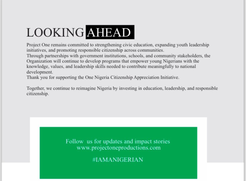 One Nigeria Citizenship Appreciation Initiative. tweet media