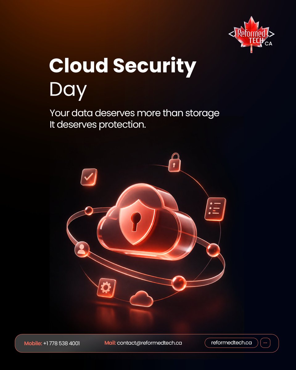 ReformedTechca's tweet photo. Storage is easy.
Real protection? That’s where we come in.
Happy Cloud Security Day!
Your data is safer with us. 🔒☁️

#CloudSecurityDay #CyberSecurity https://t.co/ReFVQh7bnb