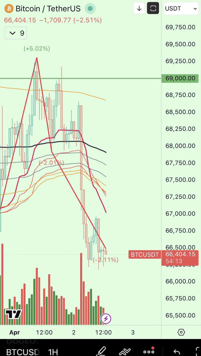 Cryptui0x's tweet image. 1H $BTC 

69 lines, one message: fuck you all who don’t believe in memes.

₿ecome A ₿etter Trader
#lifechangingtrades #DYOR #NFA