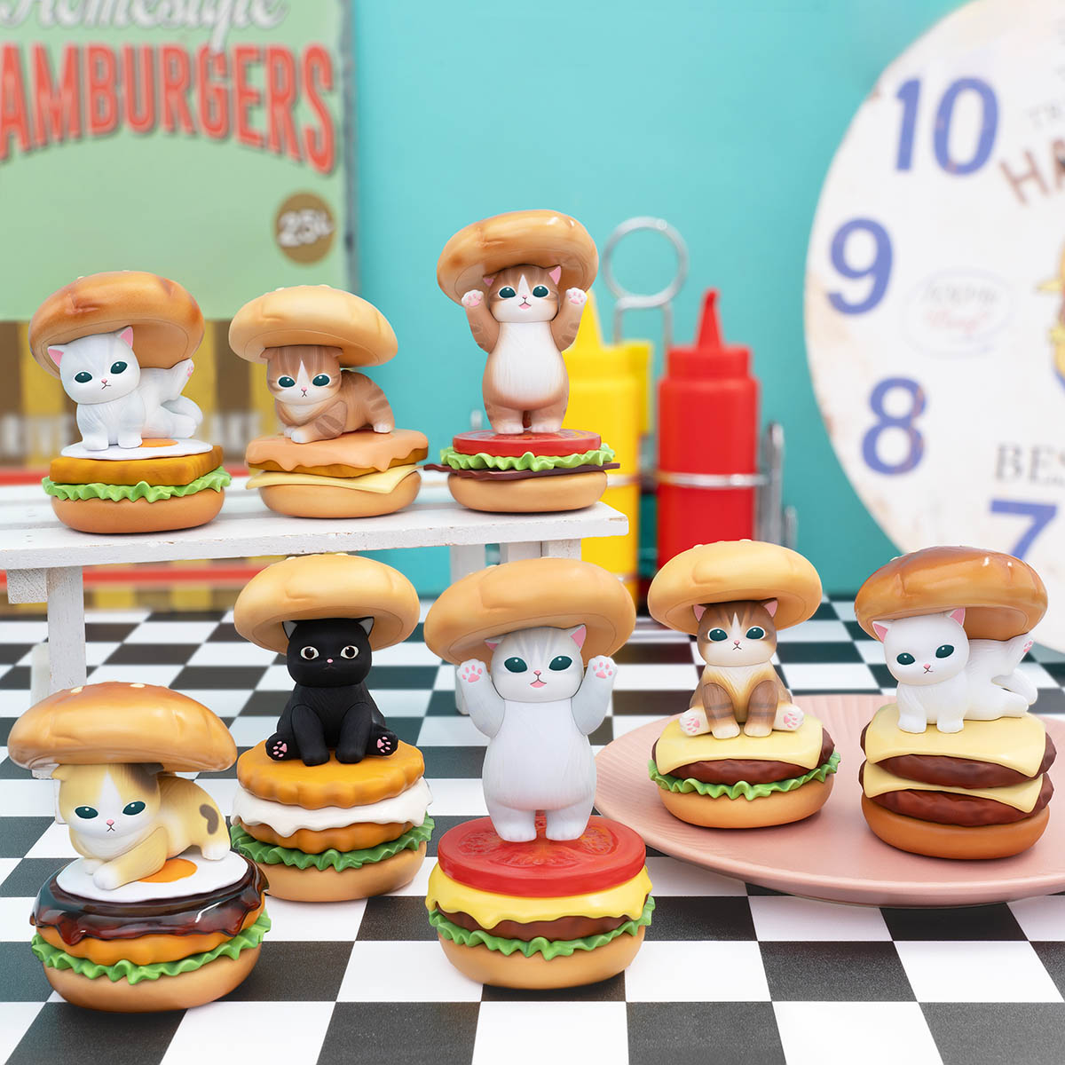 mofusand GPS BOX Hamburger Meow(全8種) 🍔発売🍔 #mofusand 『GPS BOX Hamburger Meow(全8種)』 単品：1,760円