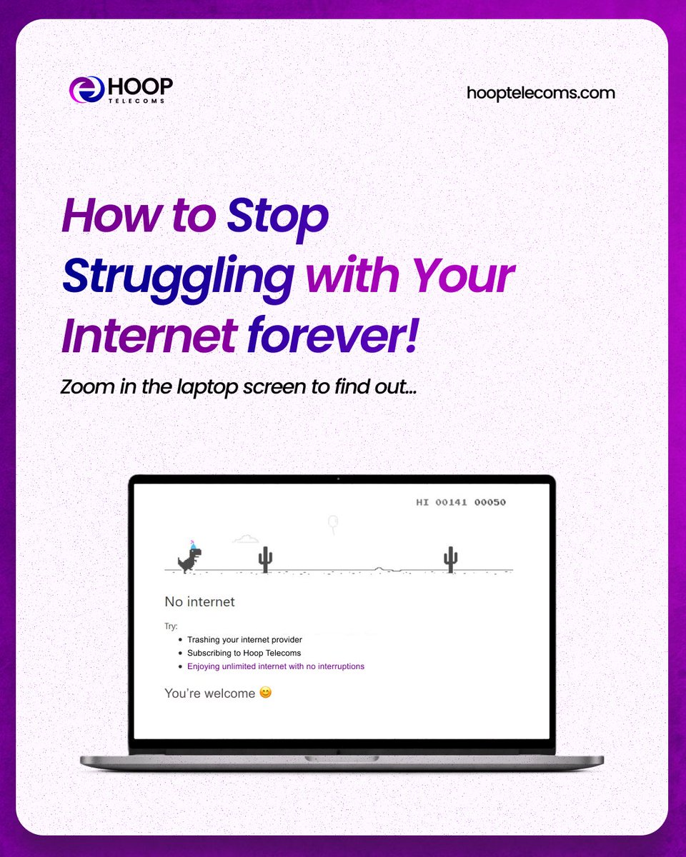 TelecomsHoop's tweet photo. Today, we’re revealing the ultimate internet connectivity hack that no one wants you to know. 😏

No need to thank us – you’re welcome. https://t.co/wJHFG5k2Dw