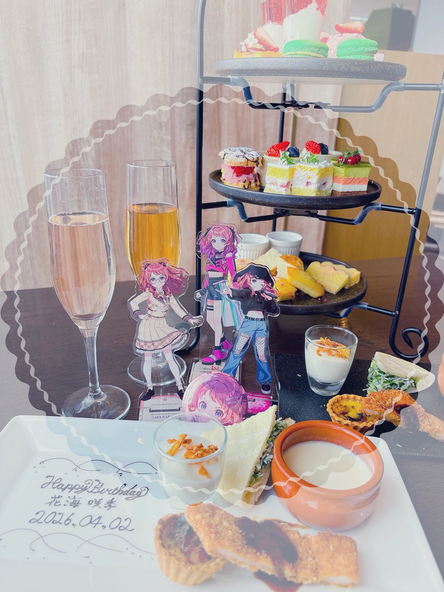 haru_t___'s tweet photo. 🌸𝐻𝑎𝑝𝑝𝑦𝐵𝑖𝑟𝑡ℎ𝑑𝑎𝑦 𓂃 𓈒𓏸
　　　　　　　𝟐𝟎𝟐𝟔.𝟎𝟒.𝟎𝟐
　　　　　                       
#花海咲季生誕祭2026
#今日のはるランチ https://t.co/b9N8Hx5DiY