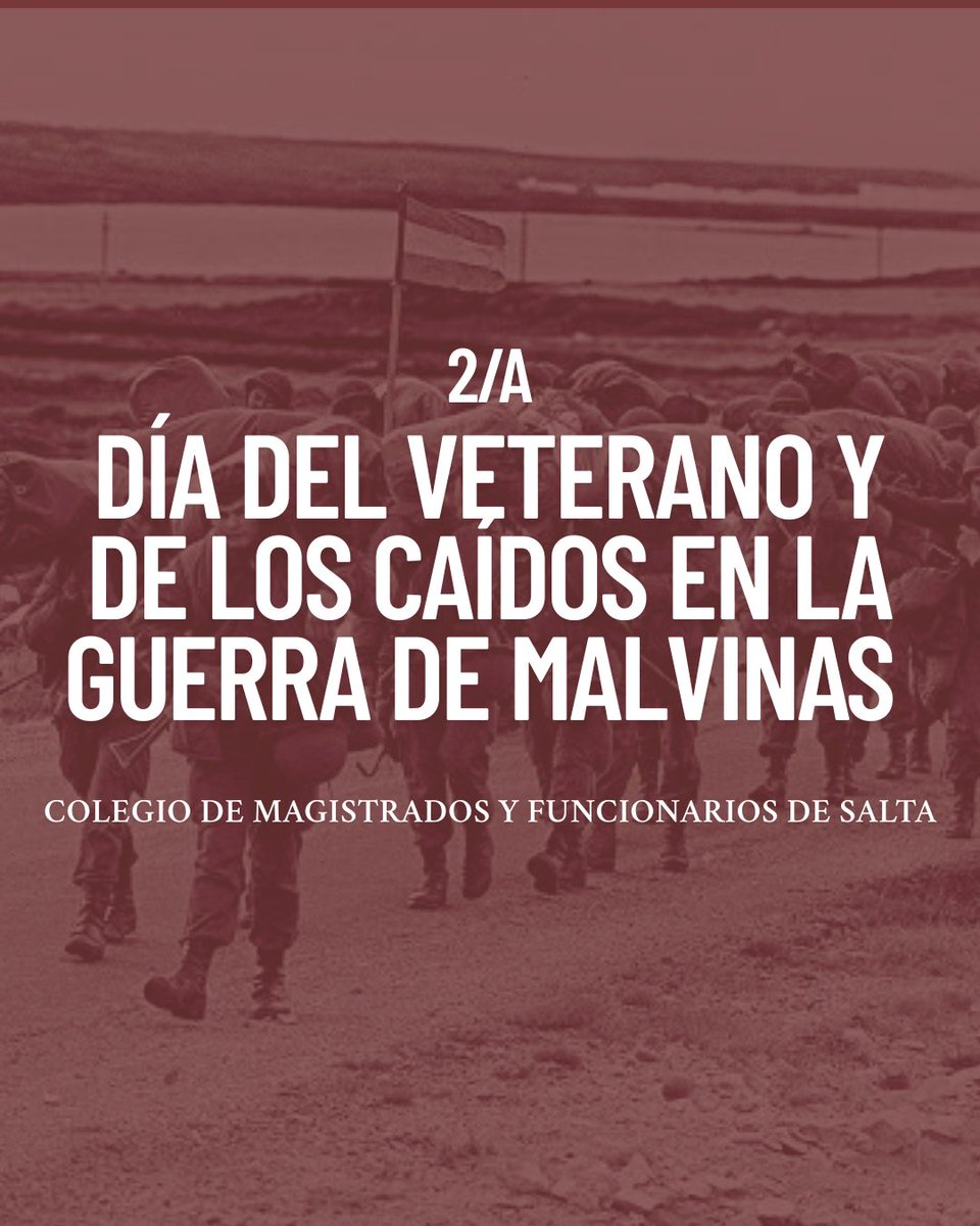 CMFS_salta's tweet photo. Orgullo y reconocimiento eterno por quienes defendieron la patria en el intento de recuperación de la soberanía sobre las Islas Malvinas, que fueron, son y serán argentinas. https://t.co/gCu5OxH9kn