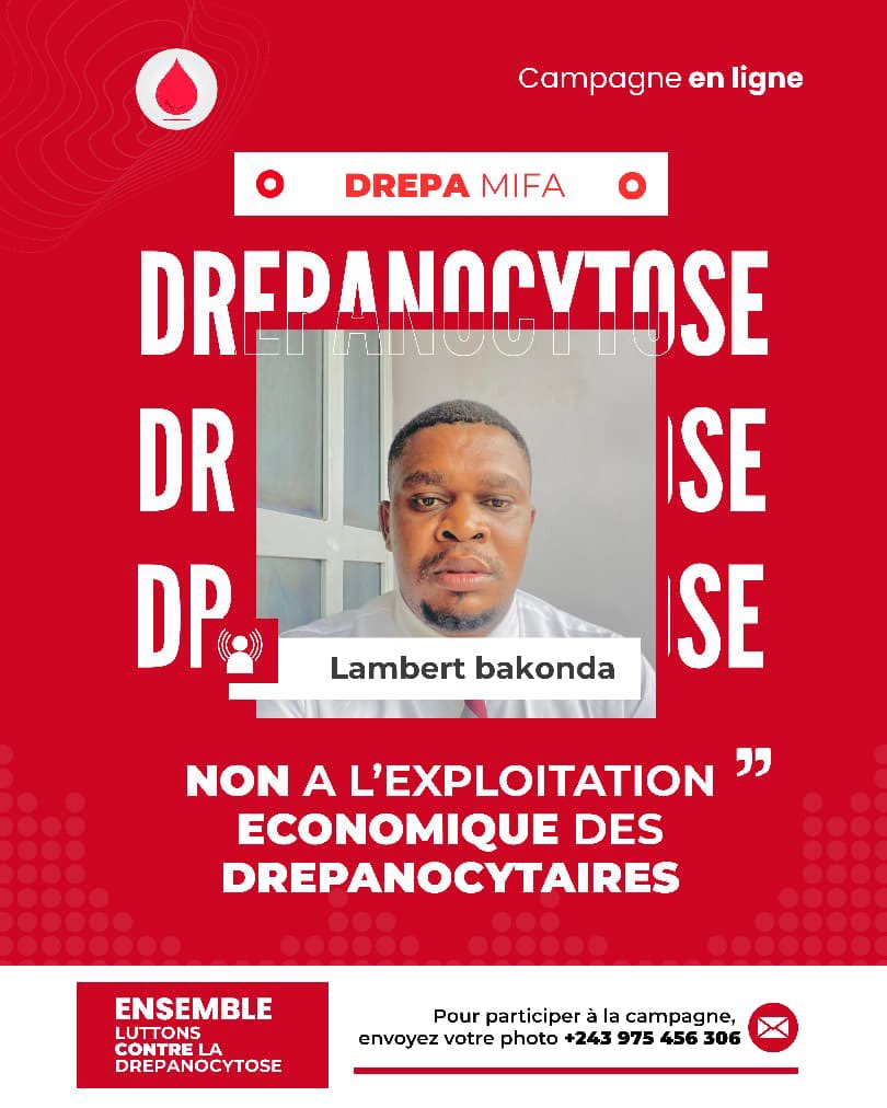 #Kisangani: je participe à cette campagne lancée par nos amis de #DREPAMIFA pour dire non! à l'exploitation économique des #Drepanocytaires.
Ça doit cesser!!
@OMS @Sante