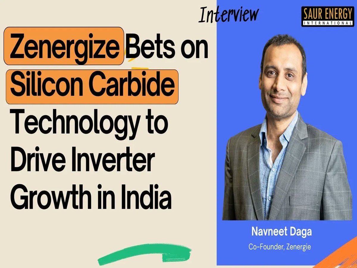 Saur_energy's tweet image. #Zenergize Bets on Silicon Carbide Technology to Drive #Inverter Growth in India

Read Full Story at saurenergy.com/solar-energy-n…

#hybridinverters