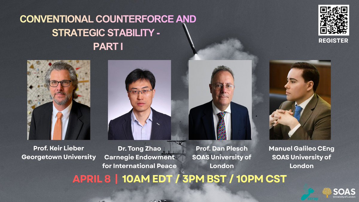 SCRAPweapons's tweet photo. Join us as we examine how Advances in precision-strike technology, ISR capabilities, and missile defense integration are reshaping deterrence, escalation dynamics, and arms control, with an incredible panel of experts. REGISTER TODAY!

https://t.co/kCdpLtmD36 https://t.co/M0OlsvpWS1