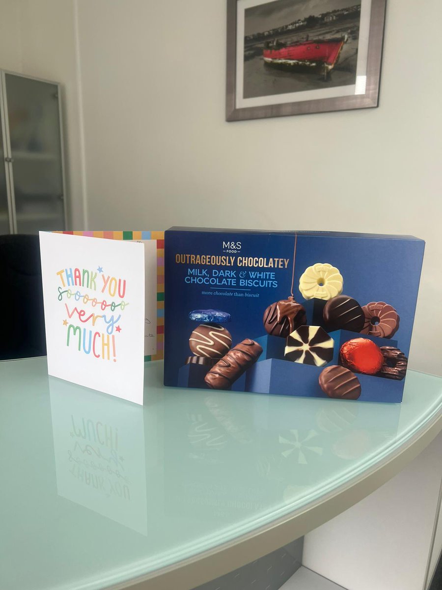 Passmores_Barry's tweet photo. Claire and the conveyancing team received a lovely surprise from a client this week following the successful completion of their property sale. https://t.co/zFoZoKcTg1