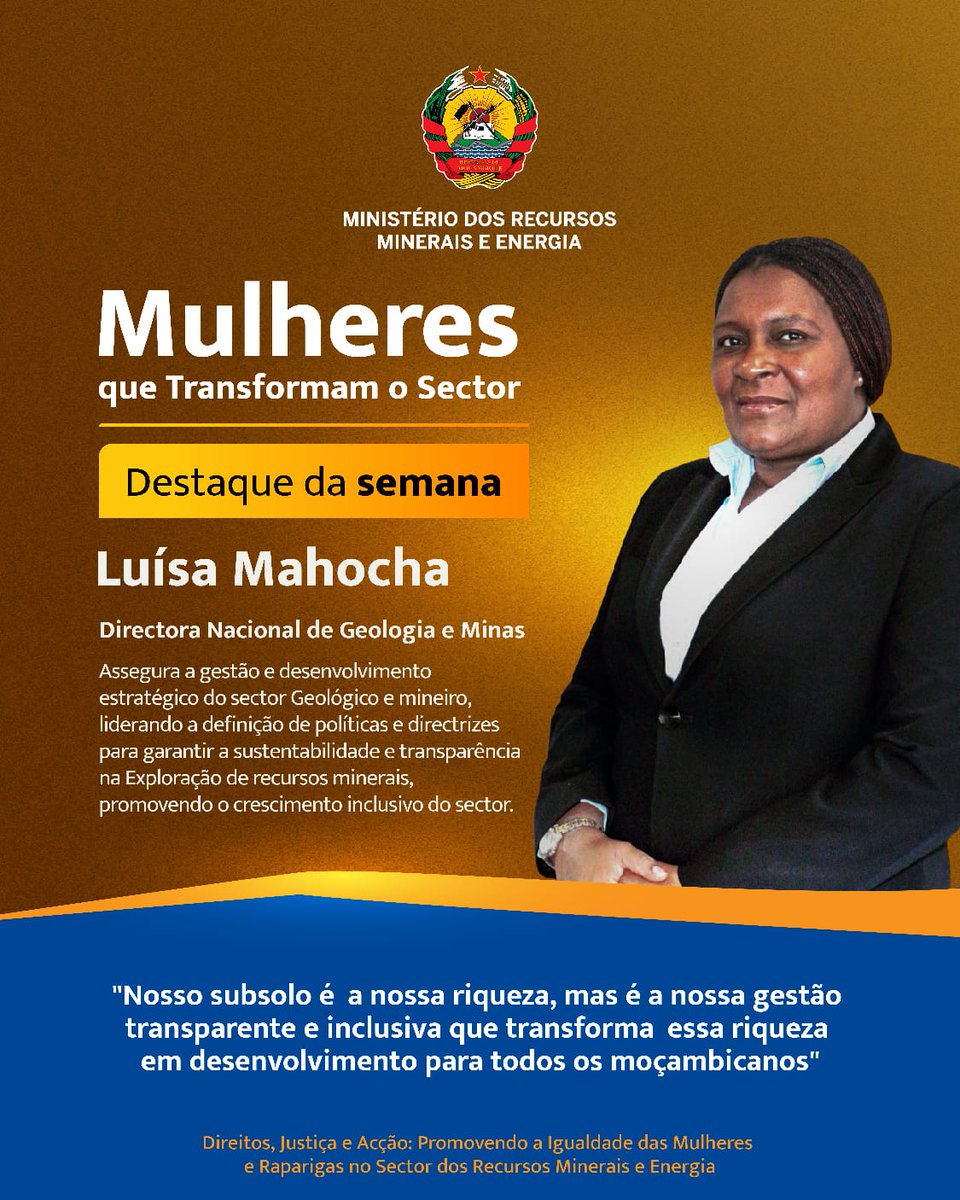 MIREME- Ministério dos Recursos Minerais e Energia tweet media