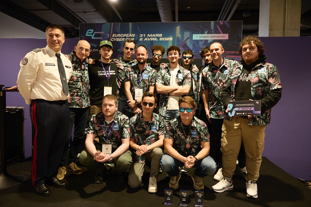 EuCyberCup's tweet photo. Le verdict est tombé pour l’ultime épreuve de l'#EC2 ! 🛡️🔥

Félicitations à l'équipe Esnarcotrafiquants de l'ESNA qui remporte l'épreuve de Forensic ! 👏✨

Face à un scénario ultra-réaliste conçu par l’l'
@EPITA et la @douane_france - Direction nationale du renseignement et des enquêtes douanières, ils ont su garder leur sang-froid pour reconstituer le puzzle d'une cyberattaque complexe. De l'analyse mémoire au reverse engineering, leur capacité à identifier l'attaquant et à mesurer l'impact de l'intrusion a fait la différence. 🕵️‍♂️💻

#INCYBERFORUM