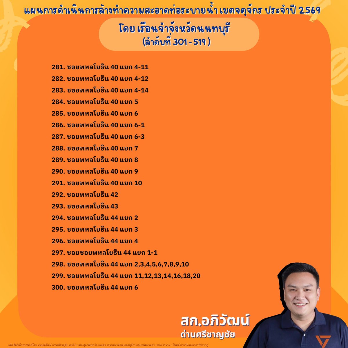 Apiwatmart1's tweet photo. ล้างท่อรอบ 3 มาแล้ว! พี่น้องชาวจตุจักรเตรียมรับมือหน้าฝน 🌧️🧹
.
     เดินหน้าต่อเนื่องครับ! ตอนนี้เขตจตุจักรลุยล้างทำความสะอาดท่อระบายน้ำ ประจำปี 2569 (ครั้งที่ 3) เพื่อเพิ่มประสิทธิภาพในการระบายน้ำ ลดปัญหาน้ำขังสะสมเวลาฝนตกหนัก ให้ทุกท่านเดินทางกันได้สะดวกขึ้น

     ครั้งนี้ได้ความร่วมมือจากพี่ๆ เรือนจำจังหวัดนนทบุรี มาร่วมกันทำความสะอาดท่อระบายน้ำอย่างเต็มที่

⚠️ แจ้งเตือนล่วงหน้ากันนิดครับ : 
ระหว่างการปฏิบัติงานอาจส่งผลกระทบต่อการจราจรในบางช่วงและอาจมีกลิ่นกวนใจจากการล้างท่อระบายน้ำ  
      ต้องขออภัยในความไม่สะดวกมา ณ ที่นี้ และขอขอบคุณทุกท่านที่เข้าใจเพื่อประโยชน์ระยะยาวของบ้านเราครับ 

📍 ใครอยู่ซอยไหน ถนนอะไร เห็นพี่ๆเจ้าหน้าที่กำลังทำงานอยู่ หรือบ้านใครล้างท่อเสร็จแล้วบ้าง?
📸 สามารถถ่ายรูปมาอัปเดตสถานการณ์ หรือพิมพ์บอกพิกัดกันในคอมเมนต์ได้เลยครับ! เพื่อนบ้านท่านอื่นจะได้เช็กเส้นทางกันได้ด้วยครับ
.
👇สามารถติดตามรายละเอียดพื้นที่ดำเนินการได้จากภาพประกอบด้านล่าง