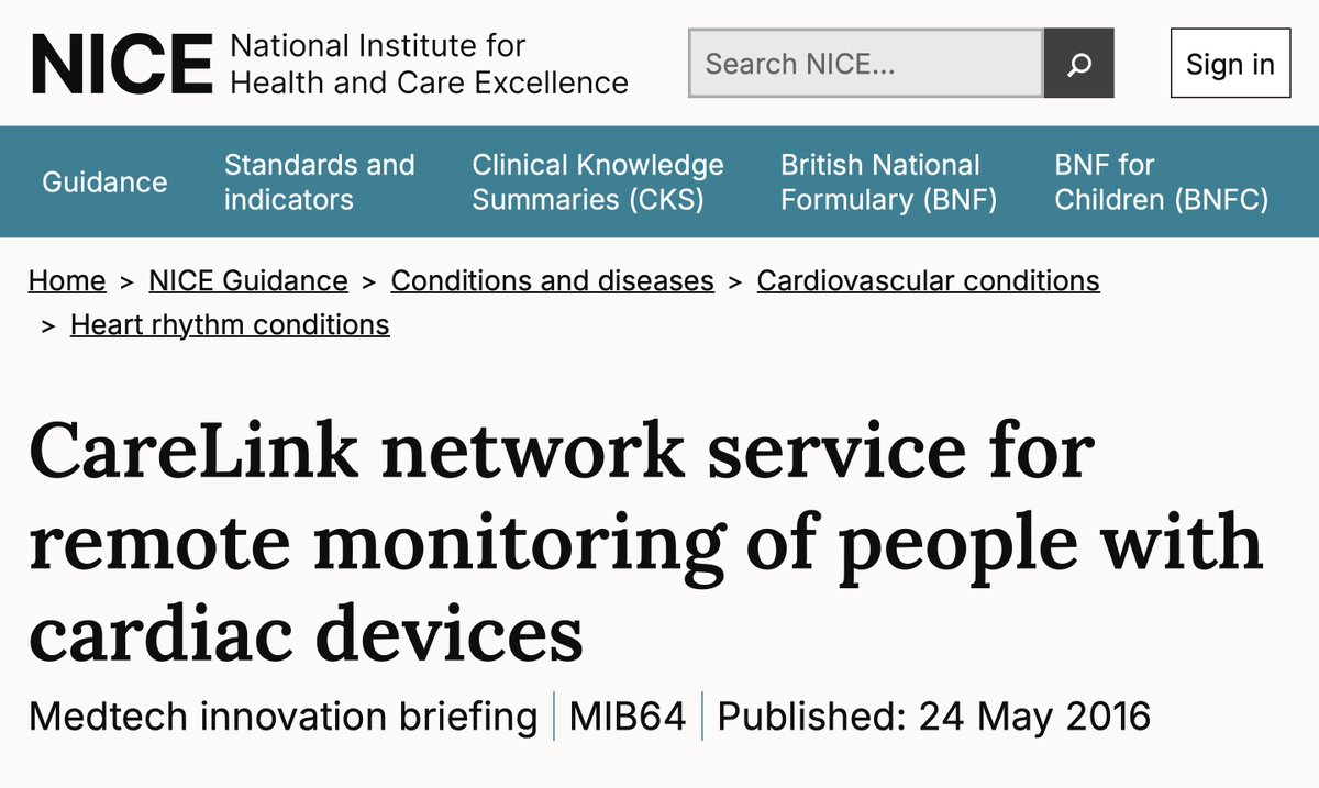 CorinneNokel's tweet image. Vodafone's Worldwide Data Network ...

'The CareLink network service allows Medtronic implantable cardiac devices to be remotely monitored through a network that is accessible to a clinician at all times.'

Remote Patient Monitoring #NHS 

(2016) 

nice.org.uk/advice/mib64/c….