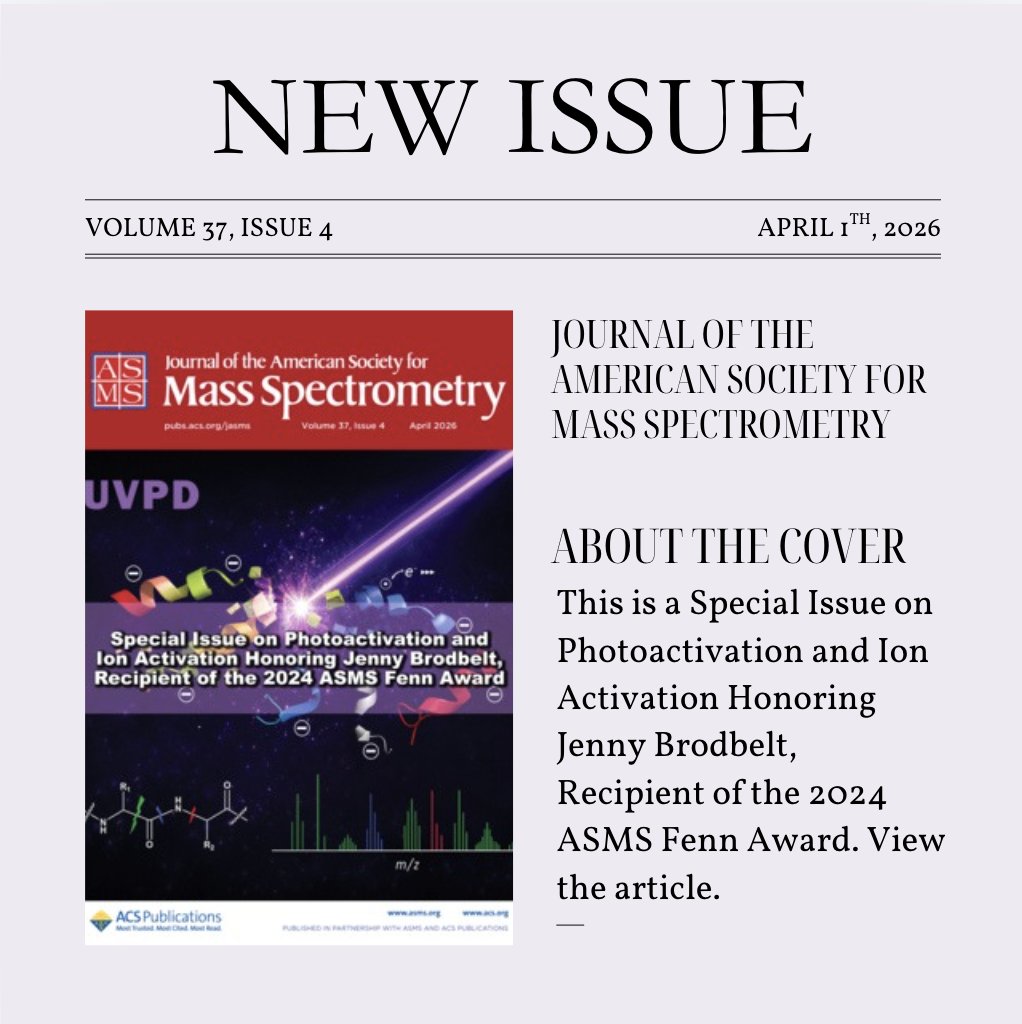 J. of the American Society for Mass Spectrometry tweet media