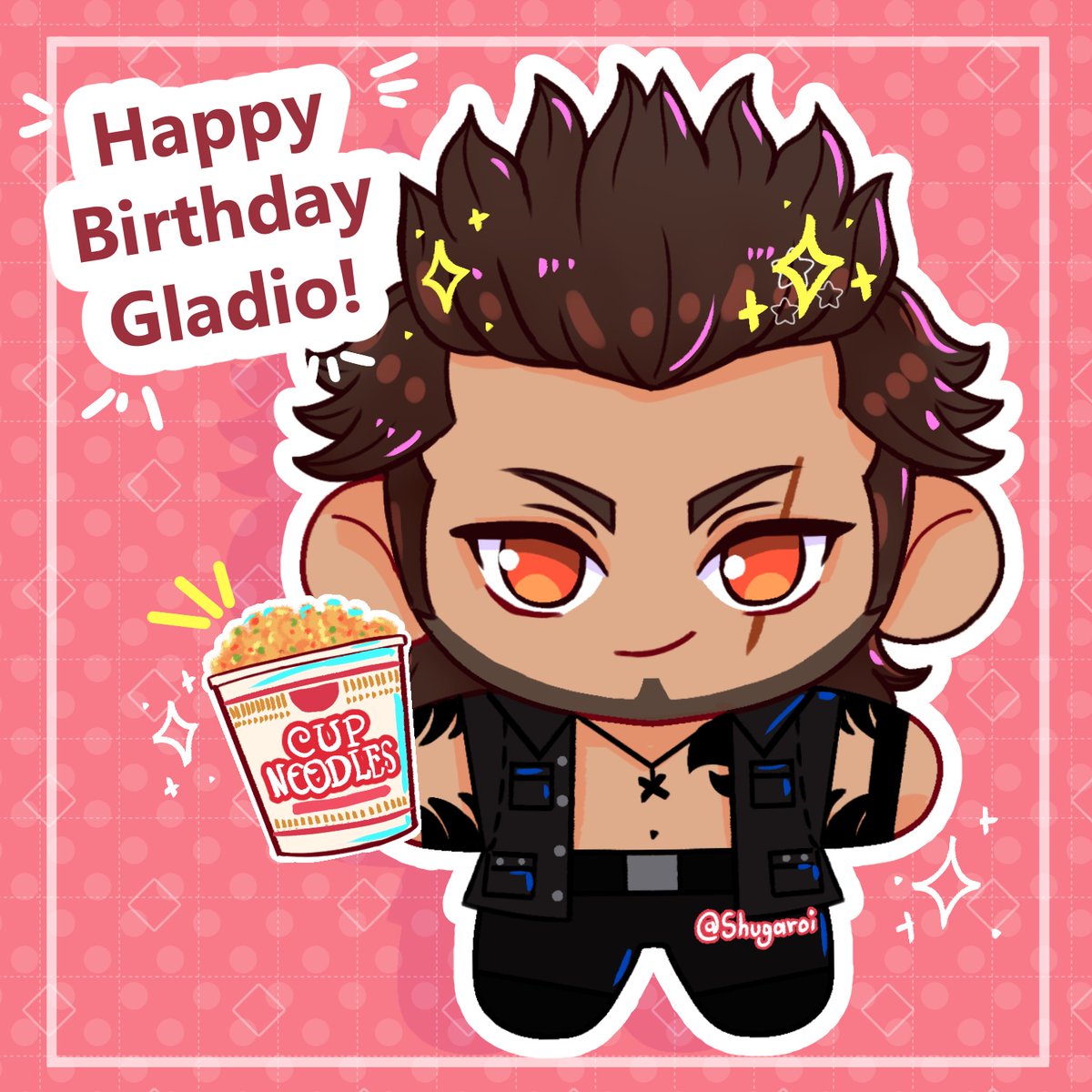 Happy birthday Gladio!! ✨🍜
#ffxv