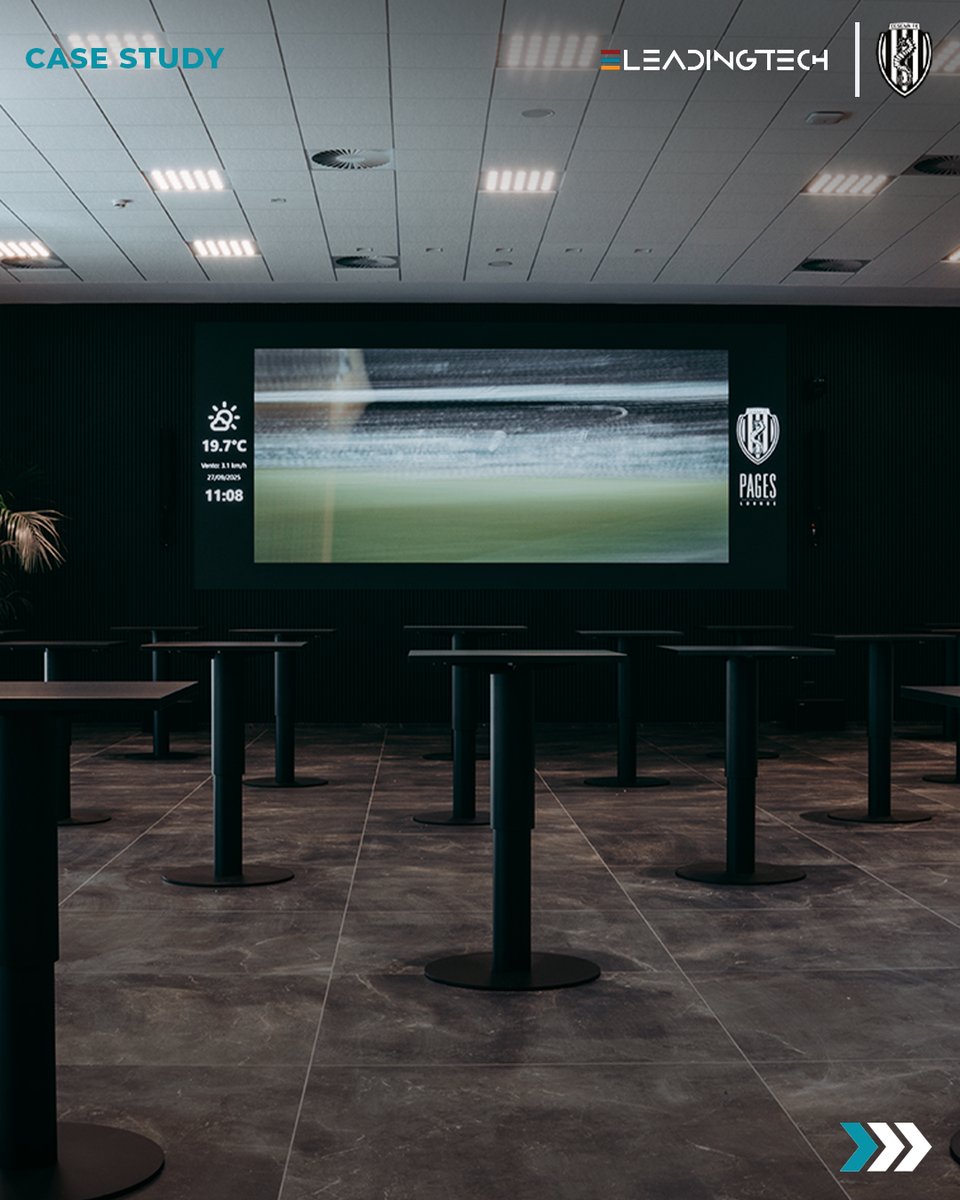 LeadingTechnolo's tweet image. La nuova Pages Lounge del @cesenacalcio è un ecosistema AV completo: LEDwall, audio, video e controllo integrato per hospitality, analisi tecnica ed eventi.

Scopri il progetto 👉 shorturl.at/nu7TF

📸 Cesena Calcio

#CesenaCalcio #AV #LEDwall #DigitalSignage #Broadcast