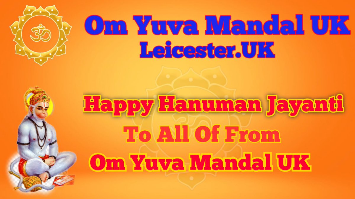 YouthDiu's tweet photo. Happy Hanuman Jayanti To All Of From Om Yuva Mandala UK #sagaryouthclub #omyuvamandaluk #hanumanjayanti https://t.co/rHGhU1L23E