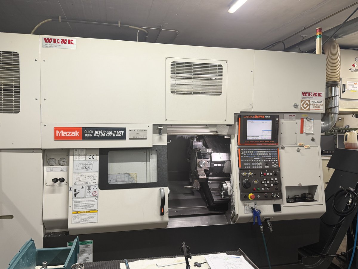 mach4metal's tweet image. CNC Lathe with y-axis MAZAK QTN 250 MSY 
MACH-ID 9482 Make: MAZAKType: QTN 250 MSY Control: Mazatrol Matrix NexusYear: 2008
#mazak #cnclathe #yaxis