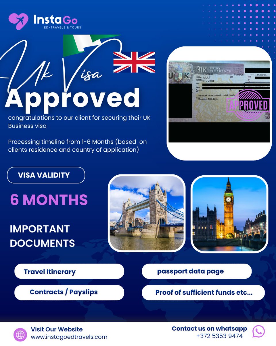 petitenare's tweet photo. This year has been filled with so much good news and approval alerts for most of our Clients globally. 

My team had the opportunity to work with Russians, Nigerians, Indians, Turks, Ghanaians and Senegalese in securing their visas. If you’d like to be next, send them a DM today. https://t.co/AwA1igUNQA