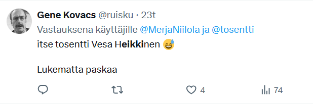 Vesa Heikkinen tweet media