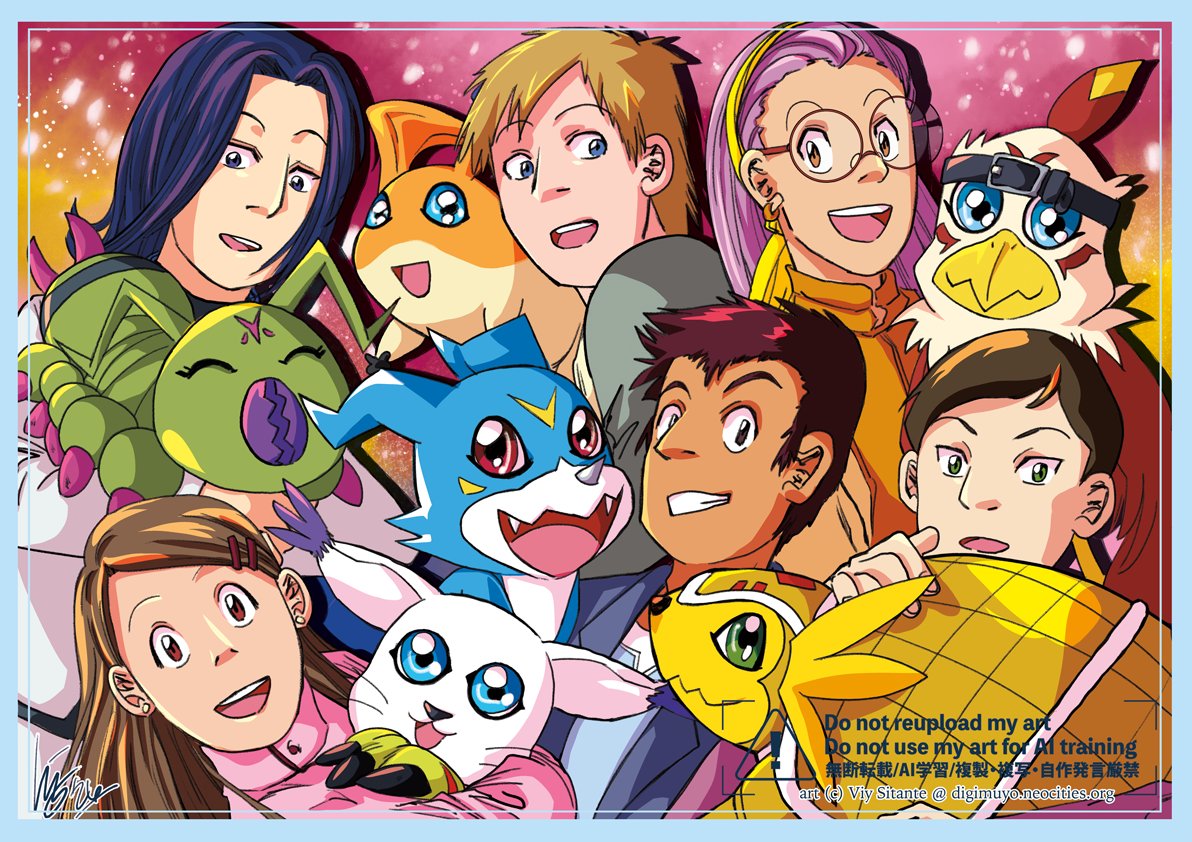 Happy April 2, everyone! 🎊Happy 26th anniversary to 02!!

(*Old art reposted, apologies for no new art for today!)

#デジモンアドベンチャー02
#Digimon #デジモン