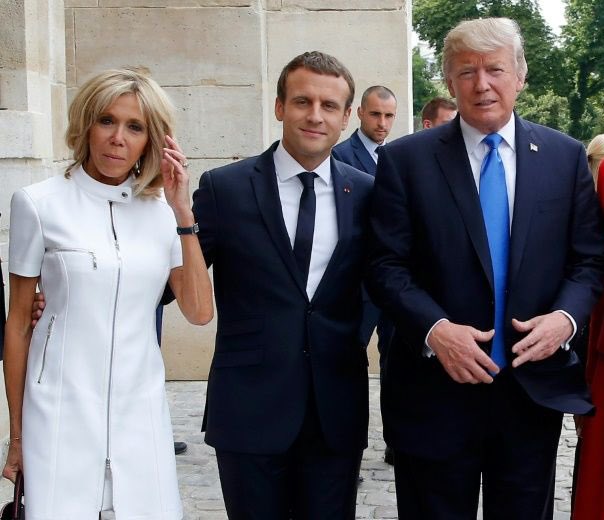 طلب تأكيد مصدر الخبر: رد ماكرون على تصريحات ترامب عن زوجته