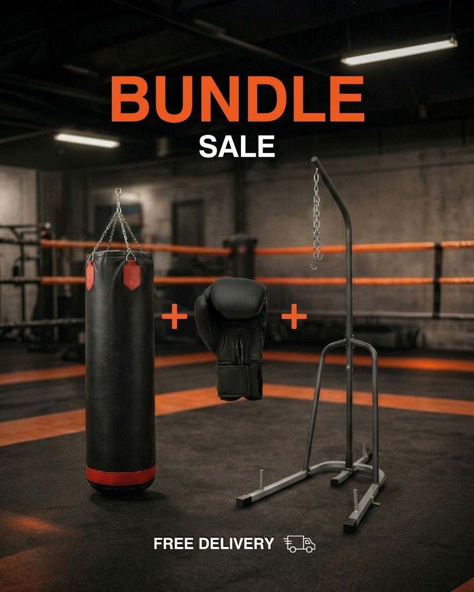 INTHEMARKETIE's tweet image. The fighter’s setup. All in one box. 🥊🔥
Stop searching for separate gear. The ITM Boxing Bundle gives you everything you need for a professional-grade workout at home.

📍 Shop at inthemarket.ie 🚚 Fast nationwide delivery.

#boxingbundle #homegymireland #inthemarket