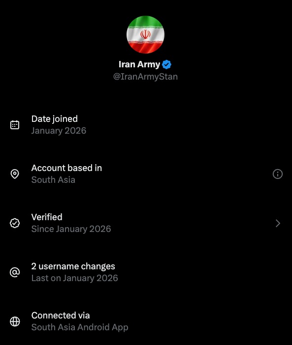 thisisMersen's tweet photo. These accounts, often from South Asia and supportive of the Islamic Republic use AI-generated images to monetize impressions. The misinformation market is booming. https://t.co/jAQSoKlnZA