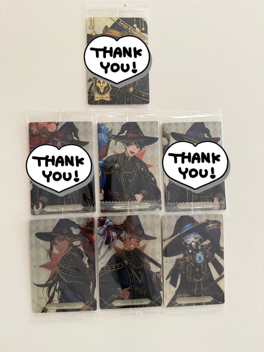 aopusi_tr's tweet photo. ツイステ　ツインウエハース　交換

求）ブルーム　Nイデア/Nマレウス

譲）デュース　ジャミル　カリム　オルト　過去弾等写真1〜3

郵送または池袋新宿手渡し、よろしくお願い致します。 https://t.co/CVq9Ih81QH
