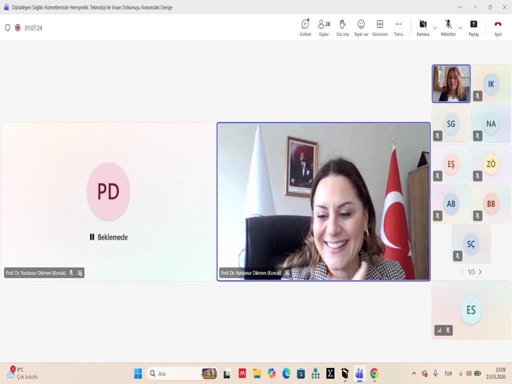 beunsbf's tweet image. Halk Sağlığı Hemşireliği ABD.’nın düzenlediği “Dijitalleşen Sağlık Hizmetlerinde Hemşirelik: Teknoloji ile İnsan Dokunuşu Arasındaki Denge” başlıklı webinar gerçekleştirildi.

#Beun
@ihozolcer 
@sibelkocak 
@beunedutr

#İlkİlİlkÜniversite 🌟
#GelecekBuradaŞekillenir 🚀