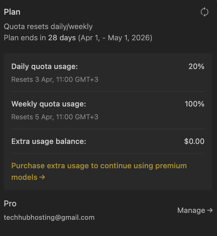 techhubhosting's tweet photo. @windsurf Please revert back to the credits pricing model. Now I have to wait 3 days before doing any work yet I paid my monthly subscription yesterday😂 lol. https://t.co/toCgWpZ4QF