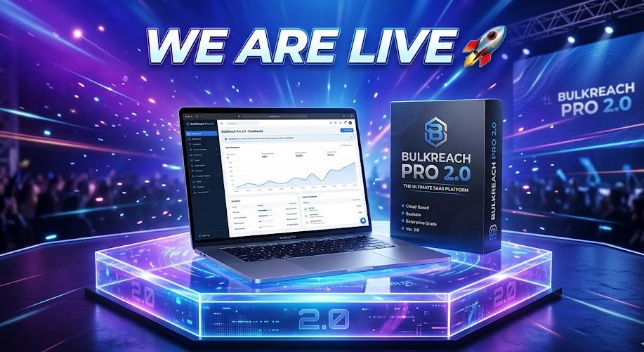 DealMatrixHub's tweet photo. 🔥 BIG LAUNCH ALERT

BulkReach Pro 2.0 is going LIVE 🚀
The smarter way to scale your email marketing.
Get ready…

🔗 https://t.co/WlM26a4MPh

#LaunchingSoon #SaaSTools #Marketing #Growth #Entrepreneur https://t.co/7nzBk4ds1o
