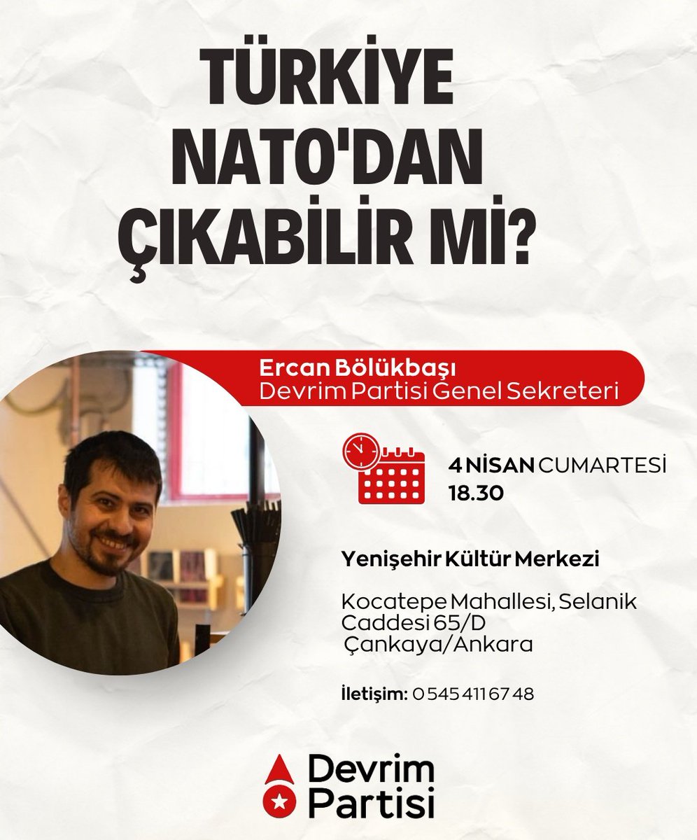 Devrim Partisi Ankara tweet media