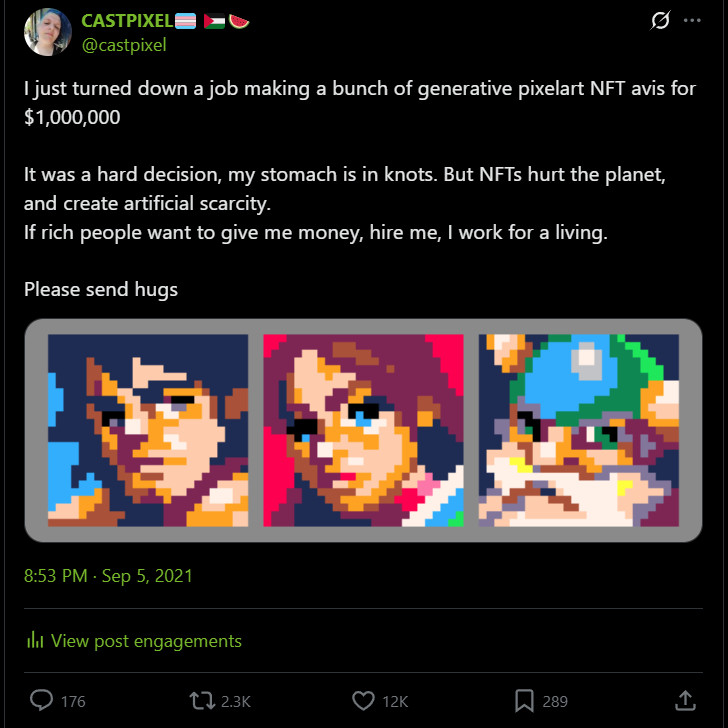 CASTPIXEL🏳️⚧️ 🇵🇸🍉 tweet media